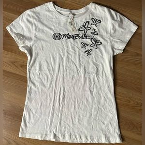 1990s Rare Vintage Woman’s Maui Butterfly Tshirt Tropix Cap Sleeve Hawaiian tee